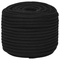 Produktbild för Rep svart 14 mm 50 m polyester