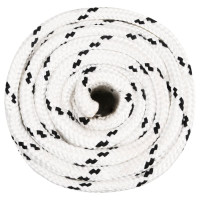 Produktbild för Rep vit 20 mm 25 m polyester