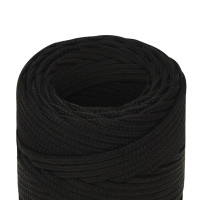 Produktbild för Rep svart 20 mm 25 m polyester