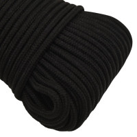 Produktbild för Rep svart 5 mm 50 m polyester