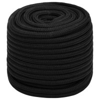 Produktbild för Rep svart 16 mm 100 m polyester