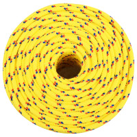 Produktbild för Båtlina gul 10 mm 500 m polypropen