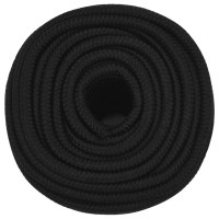Produktbild för Rep svart 12 mm 100 m polyester