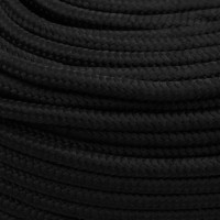 Produktbild för Rep svart 6 mm 50 m polyester