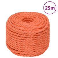 Produktbild för Rep orange 10 mm 25 m polypropylen