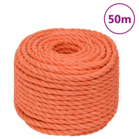 Produktbild för Rep orange 10 mm 50 m polypropylen