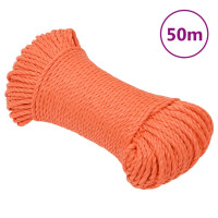 Produktbild för Rep orange 6 mm 50 m polypropylen