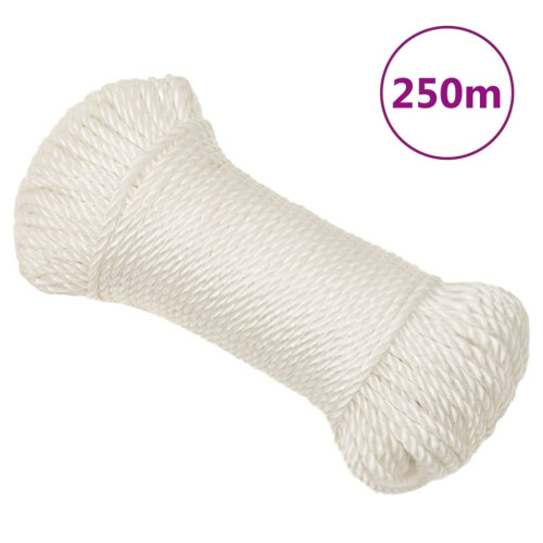 vidaXL Rep vit 3 mm 250 m polypropylen