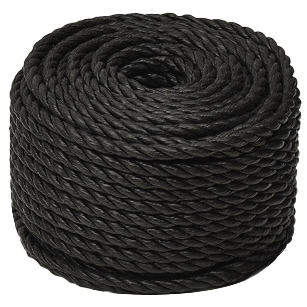 Produktbild för Rep svart 10 mm 25 m polypropen