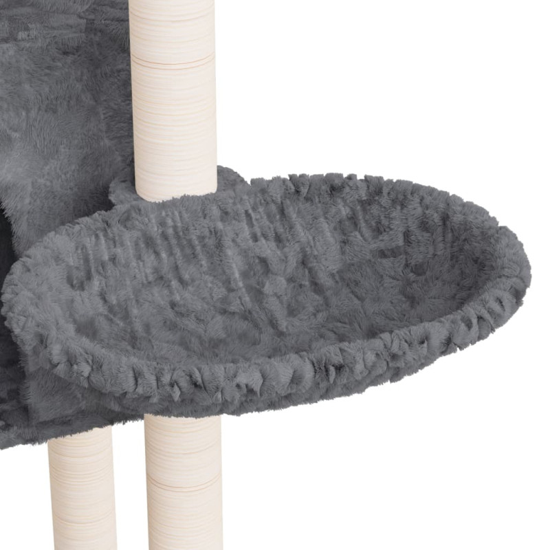Produktbild för Klösträd med sisalpelare mörkgrå 108,5 cm