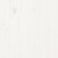 Produktbild för Vedställ vit 108x73x108 cm massiv furu