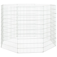 Produktbild för Frigående djurgård 8 paneler 54x100 cm galvaniserat järn