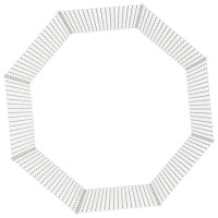 Produktbild för Frigående djurgård 8 paneler 54x100 cm galvaniserat järn