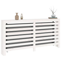 Produktbild för Elementskydd vit 169x19x84 cm massiv furu