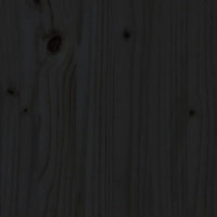 Produktbild för Vedställ svart 108x64,5x77 cm massiv furu