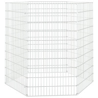 Produktbild för Husdjursbur 6-panel 54x100 cm galvaniserat järn
