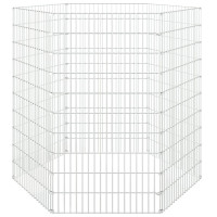 Miniatyr av produktbild för Kaninhage 6 paneler 54x100 cm galvaniserat järn