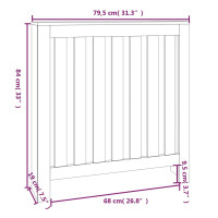 Produktbild för Elementskydd 79,5x19x84 cm massiv furu