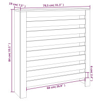 Produktbild för Elementskydd 79,5x19x84 cm massiv furu