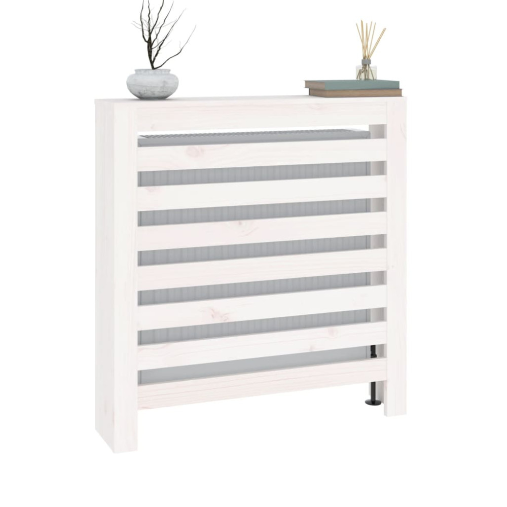 Produktbild för Elementskydd Vit 79,5x19x84 cm massiv furu