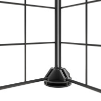 Miniatyr av produktbild för Husdjursbur svart 8 paneler 35x35 cm stål