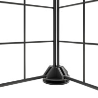 Produktbild för Husdjursbur svart 52 paneler 35x35 cm stål