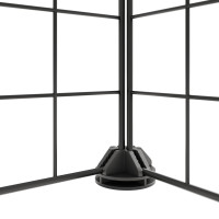 Produktbild för Hundgård svart 36 paneler 35x35 cm stål