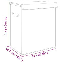 Miniatyr av produktbild för Vikbar tvättkorg grå 51x34,5x59 cm konstlinne