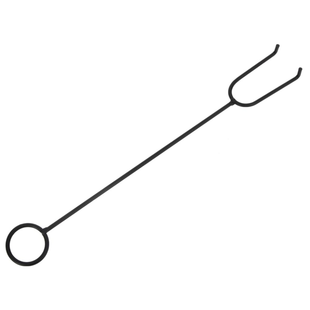 Produktbild för Eldstad med eldgaffel 50 cm XXL stål