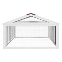 Produktbild för Utomhusbur brun 200x112,5x74 cm massiv furu