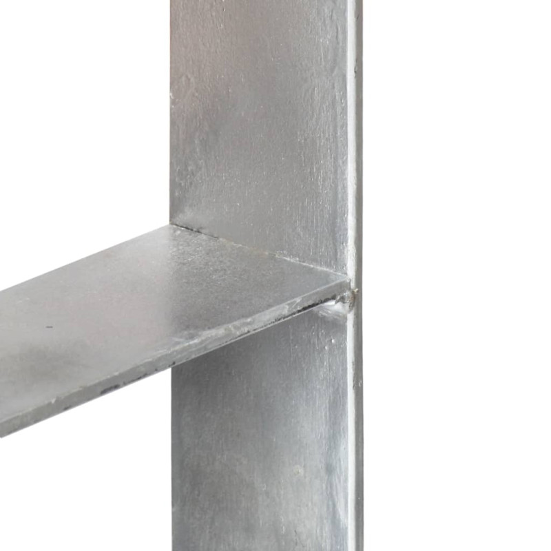 Produktbild för Jordankare 6 st silver 14x6x60 cm galvaniserat stål
