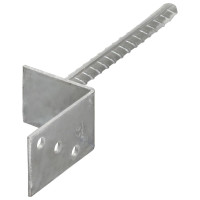 Produktbild för Jordankare 6 st silver 8x6x30 cm galvaniserat stål