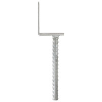Produktbild för Jordankare 6 st silver 8x6x30 cm galvaniserat stål