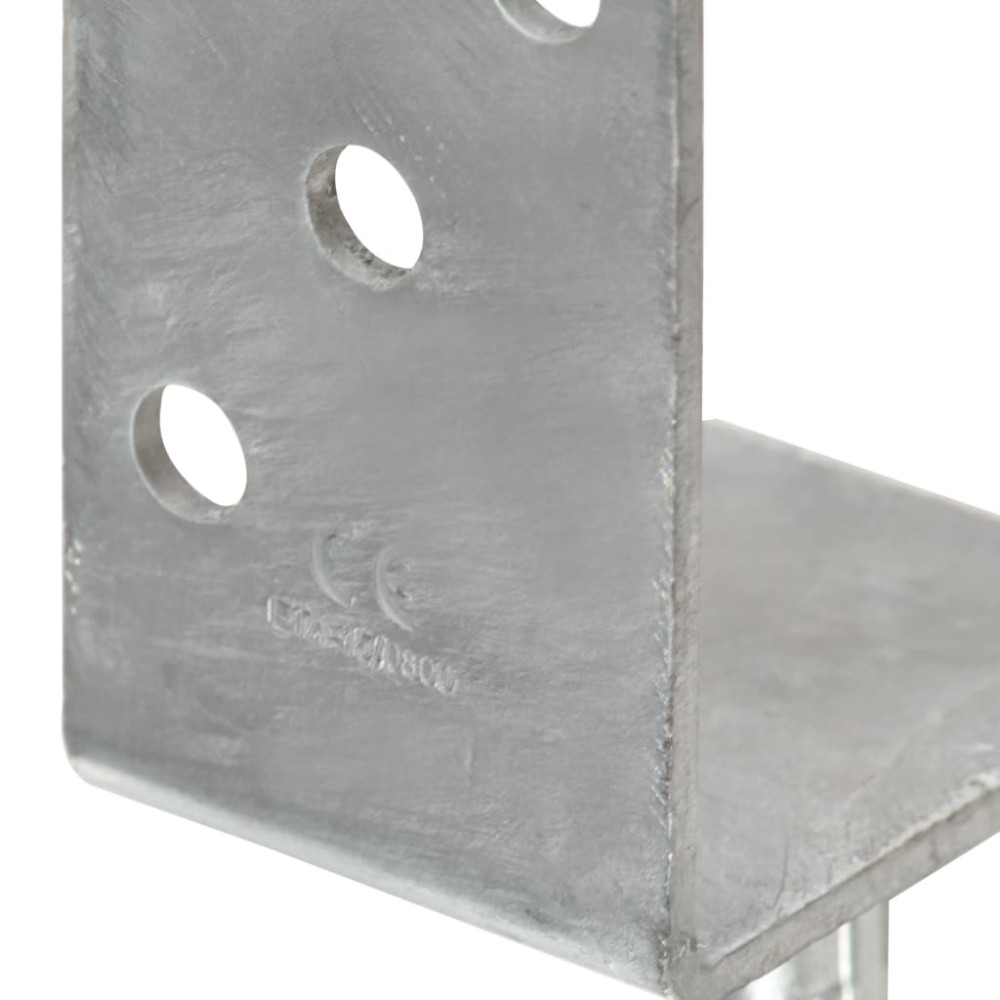 Produktbild för Jordankare 6 st silver 8x6x30 cm galvaniserat stål