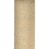 Produktbild för Klösträd med klöspelare sisal gräddvit 74 cm