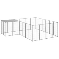 Miniatyr av produktbild för Hundgård silver 8,47 m² stål