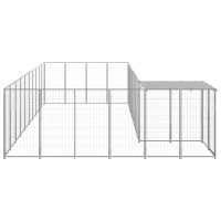 Produktbild för Hundgård silver 13,31 m² stål