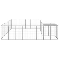 Produktbild för Hundgård silver 15,73 m² stål