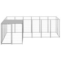 Miniatyr av produktbild för Hundgård silver 4,84 m² stål