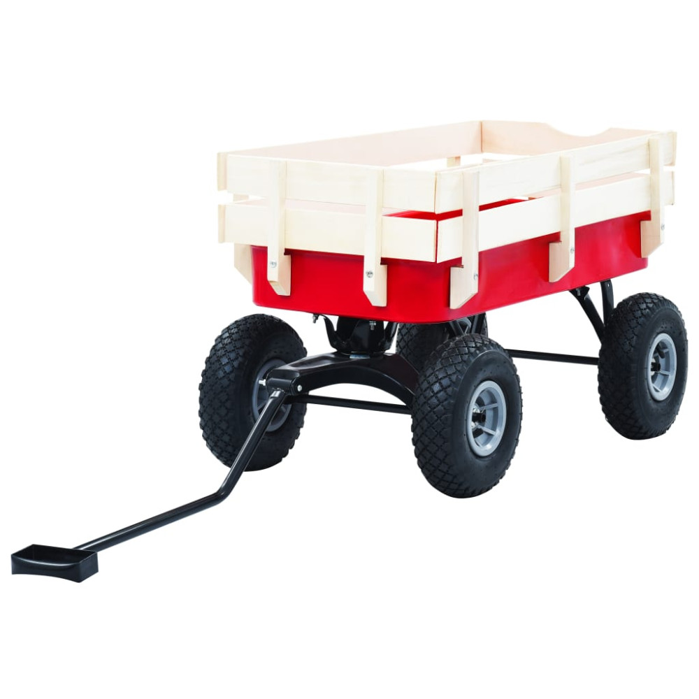 Produktbild för Dragvagn 150 kg röd