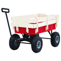 Produktbild för Dragvagn 150 kg röd
