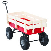 Produktbild för Dragvagn 150 kg röd