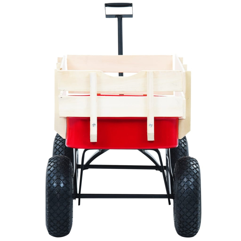 Produktbild för Dragvagn 150 kg röd