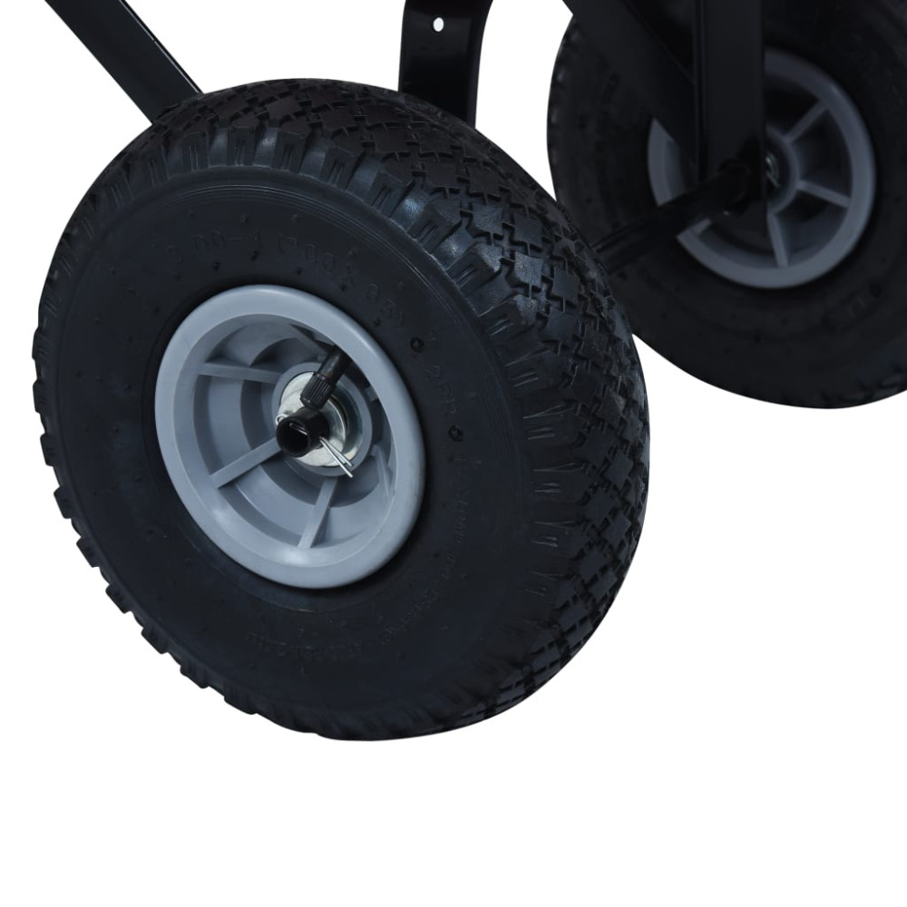 Produktbild för Dragvagn 150 kg röd