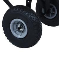 Produktbild för Dragvagn 150 kg röd