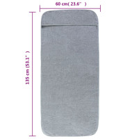 Miniatyr av produktbild för Badhanddukar 4 st grå 60x135 cm tyg 400 gsm