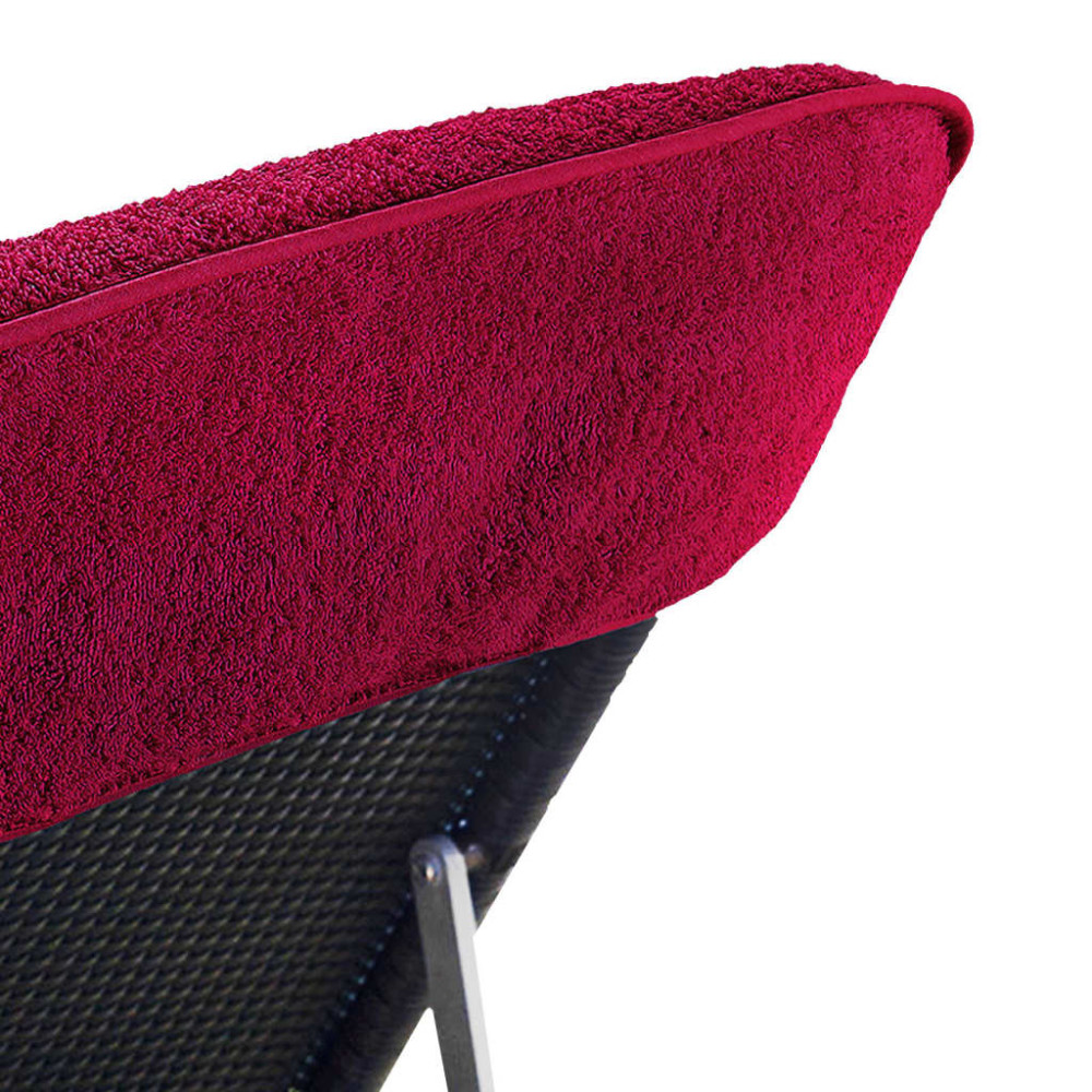 Produktbild för Badhanddukar 6 st vinröd 60x135 cm tyg 400 gsm