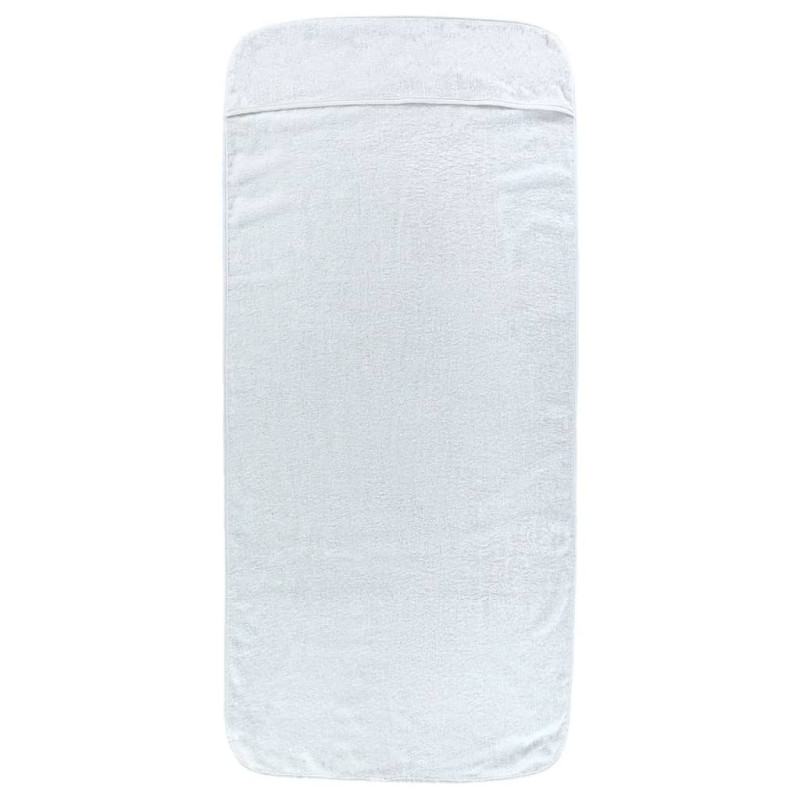 Produktbild för Badhanddukar 4 st vita 60x135 cm tyg 400 gsm