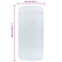 Miniatyr av produktbild för Badhanddukar 4 st vita 60x135 cm tyg 400 gsm