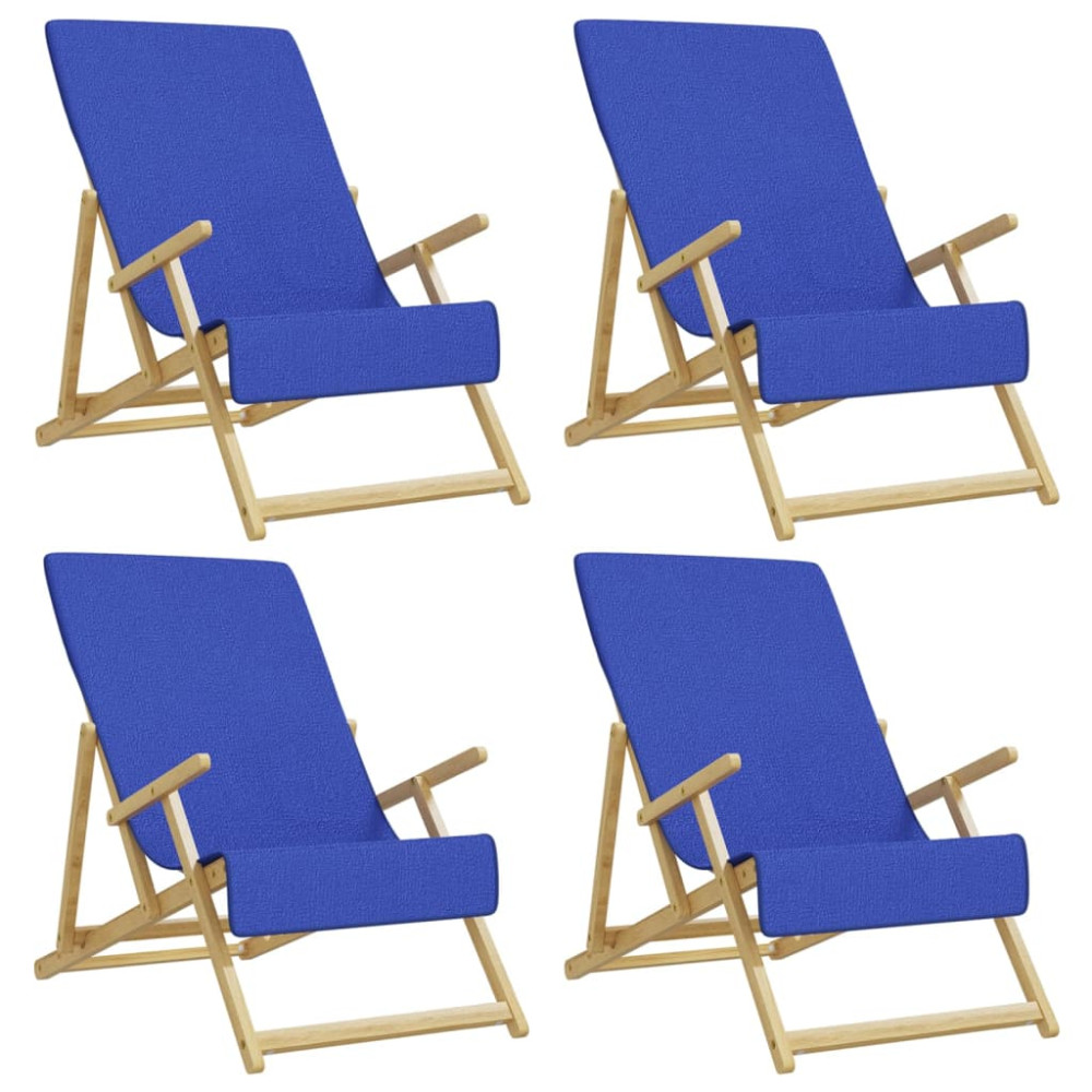 Produktbild för Badhanddukar 4 st kungsblå 60x135 cm tyg 400 gsm